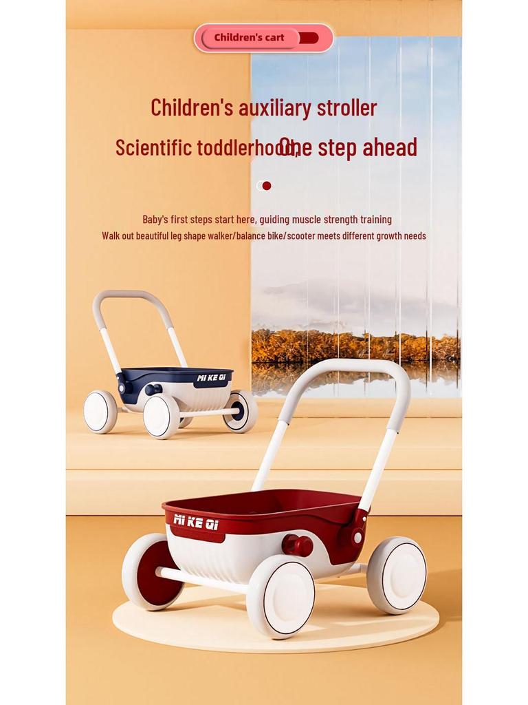 Multifunctionele Baby Loopwagen Kinderwagen voor 1-2 Jarigen - Peuter Hand Duw Speelgoed Auto Verjaardagscadeau