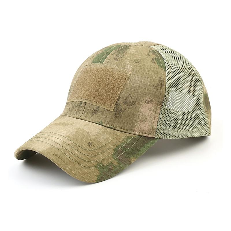 Tactical Army Hat Outdoor Sport Snapback Stripe Military Hats Camouflage Hat Simplicity Army Camo Hunting Mesh Cap