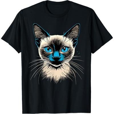 Siamese Cat Kitten Cat Lover Cat Mom Dad Cute Siamese Cats T-Shirt