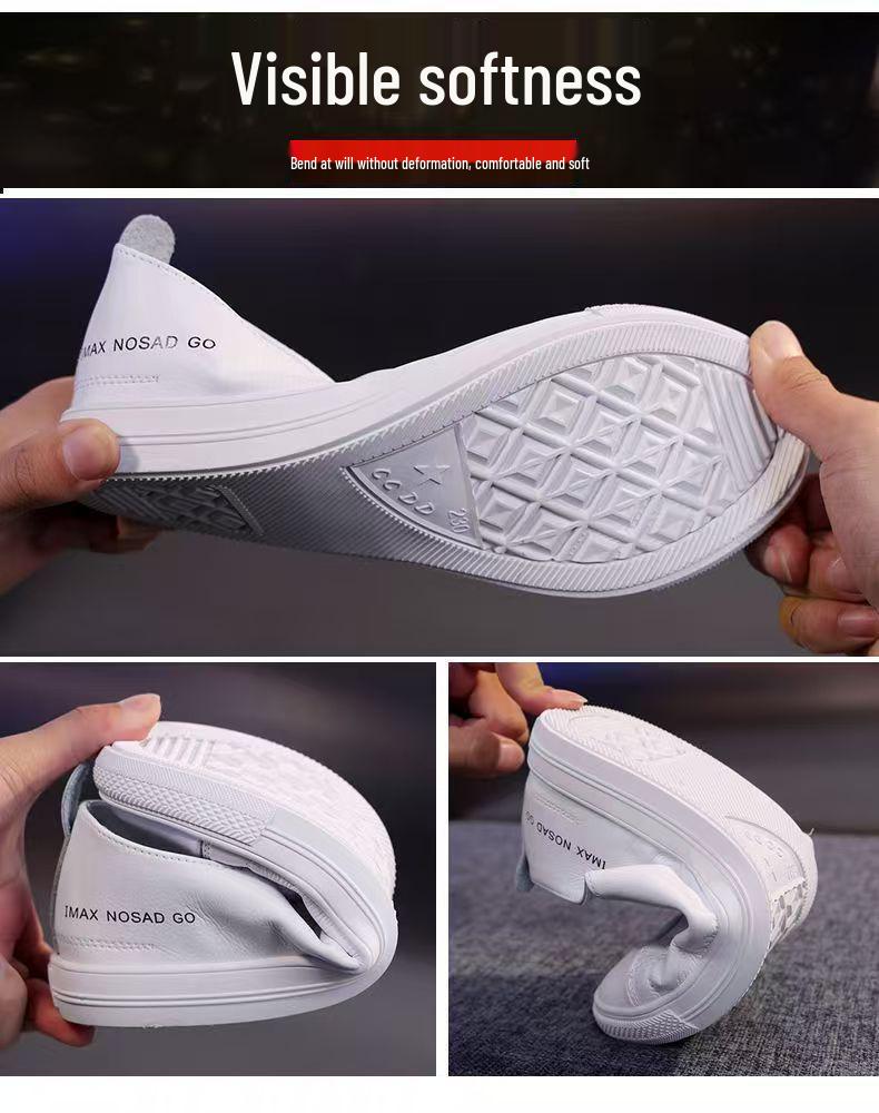 2025 Été Chaussures Plates Blanches Polyvalentes à Enfiler pour Femmes - Fines, Peu Profondes, Élégantes et Confortables.