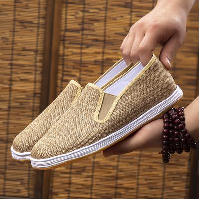 Cloth Shoes Spring and Summer Handmade Lasagna Traditional Cloth Shoes Linen Breathable Casual Flat Single Shoes