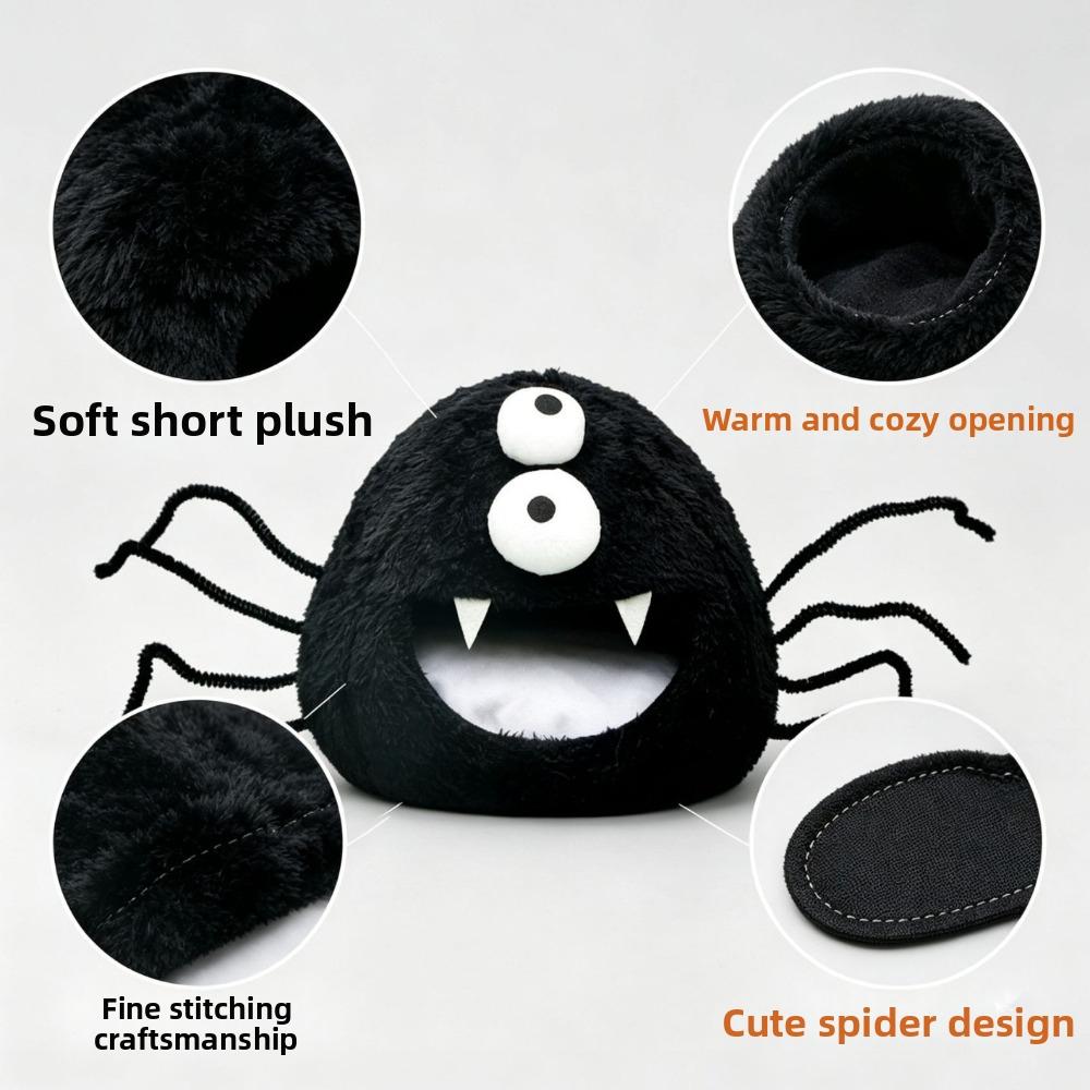 Semi-Enclosed Spider Shaped Pet Cotton Nest Warm Squirrel Villa  Autumn Winter Season