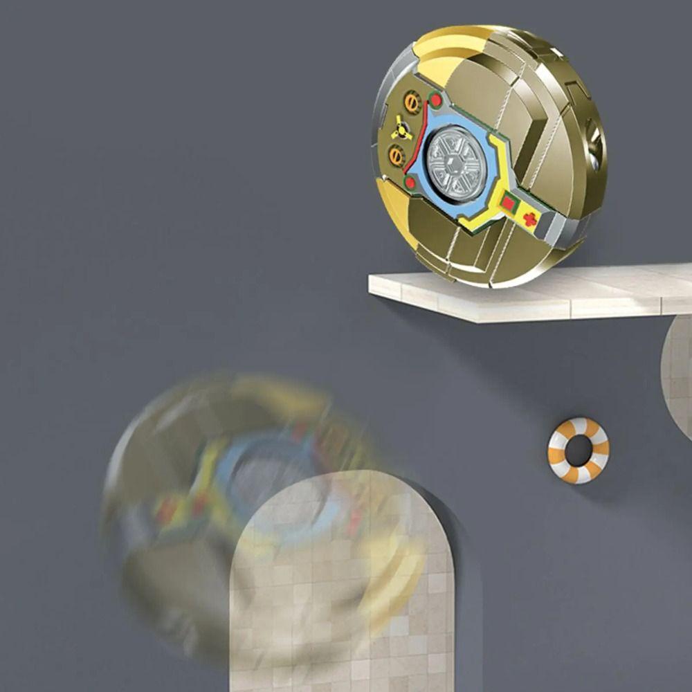 4pcs/bag 2 in 1 Fingertip Decompression Toy ABS Fingertip Gyro Deformed Robot Fidget Gyro  Office