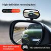 360 Degree Adjustable Wide Angle Side Rear Mirror Blind Spot Convex Mirrors For Car Reverse Parking Auxiliary Rear View Mirror