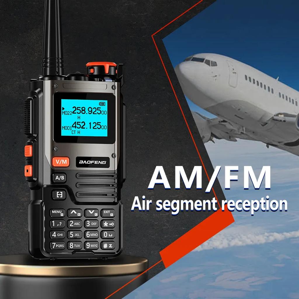 Portable 5W Walkie Talkies Long Range Wireless Interphone VHF UHF Dual Band Two Way Radio 999 Channels NOAA Weathre