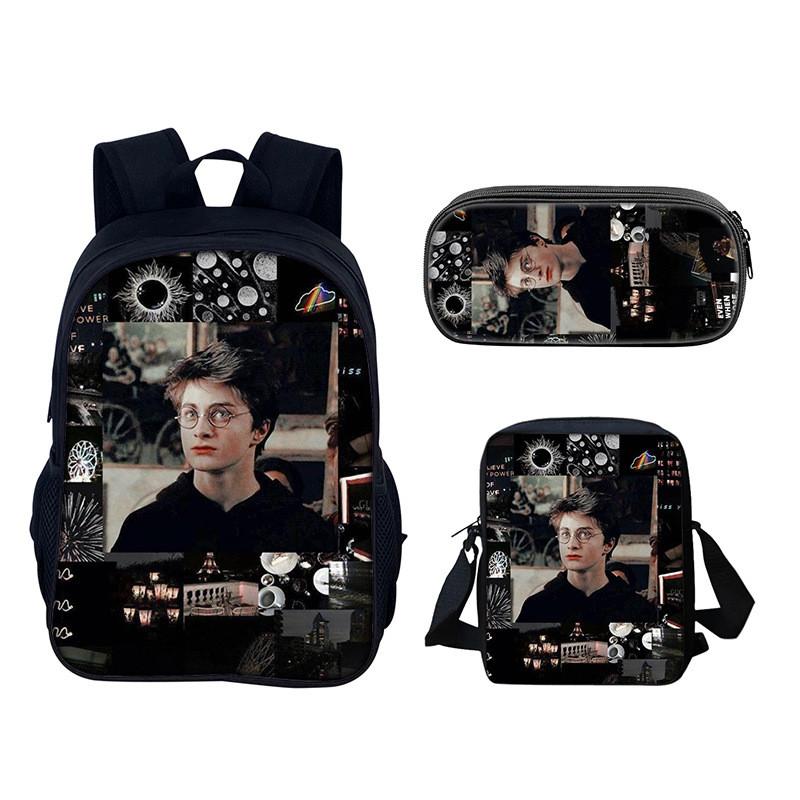 Harry Potter Rucksack für Schule und Reisen aus Nylonmaterial mit 20 l Fassungsvermögen für Schüler und Jugendliche