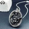 Xiweier Schwarzer Totenkopf Anhänger Halskette - Unisex Retro Mode Trend