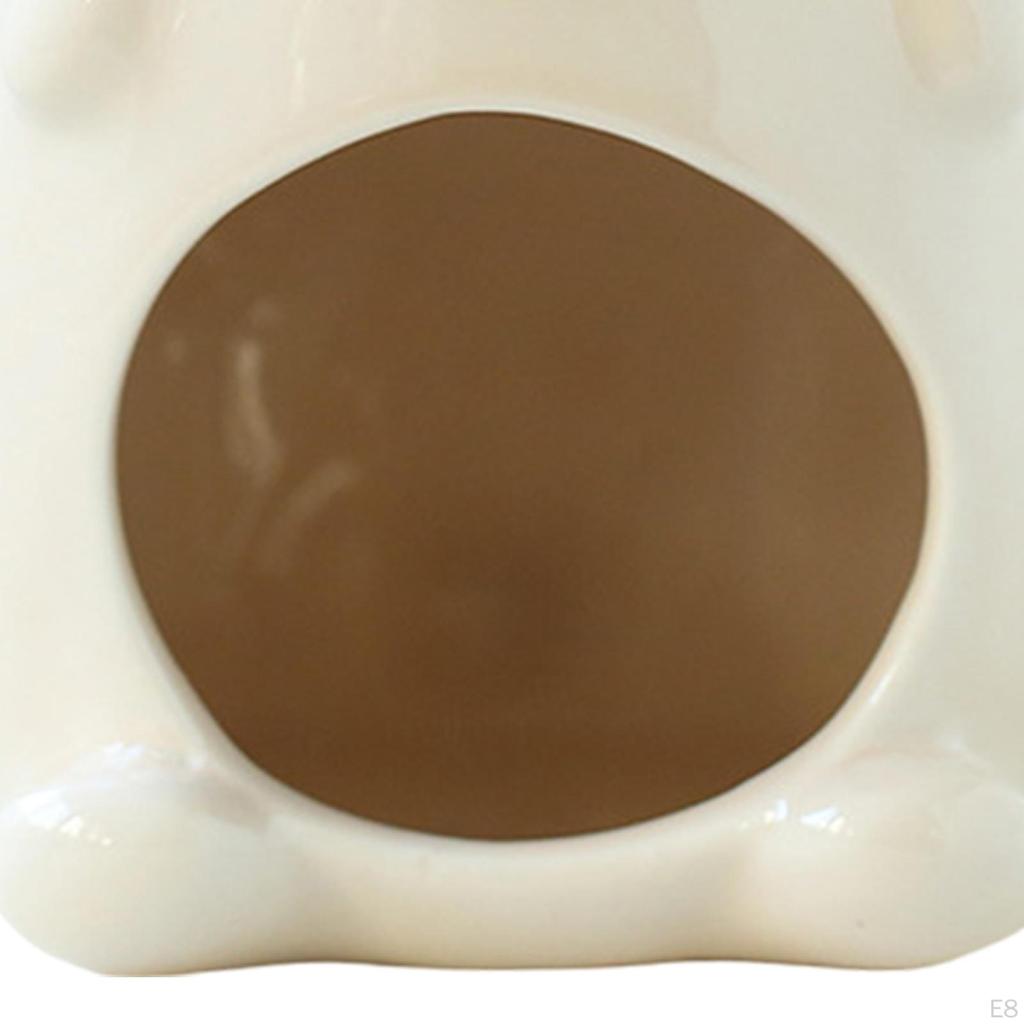 Ceramic Hamster Den Cozy Pet Retreat for Small Rodents