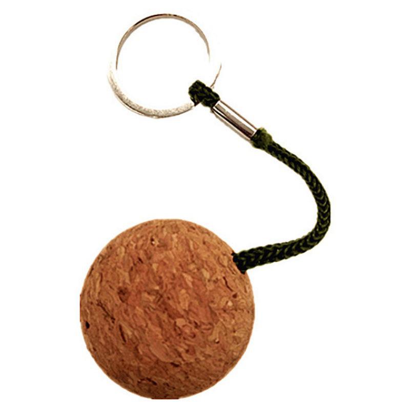 Customizable Round Cork Ball Keychain with Logo Printing