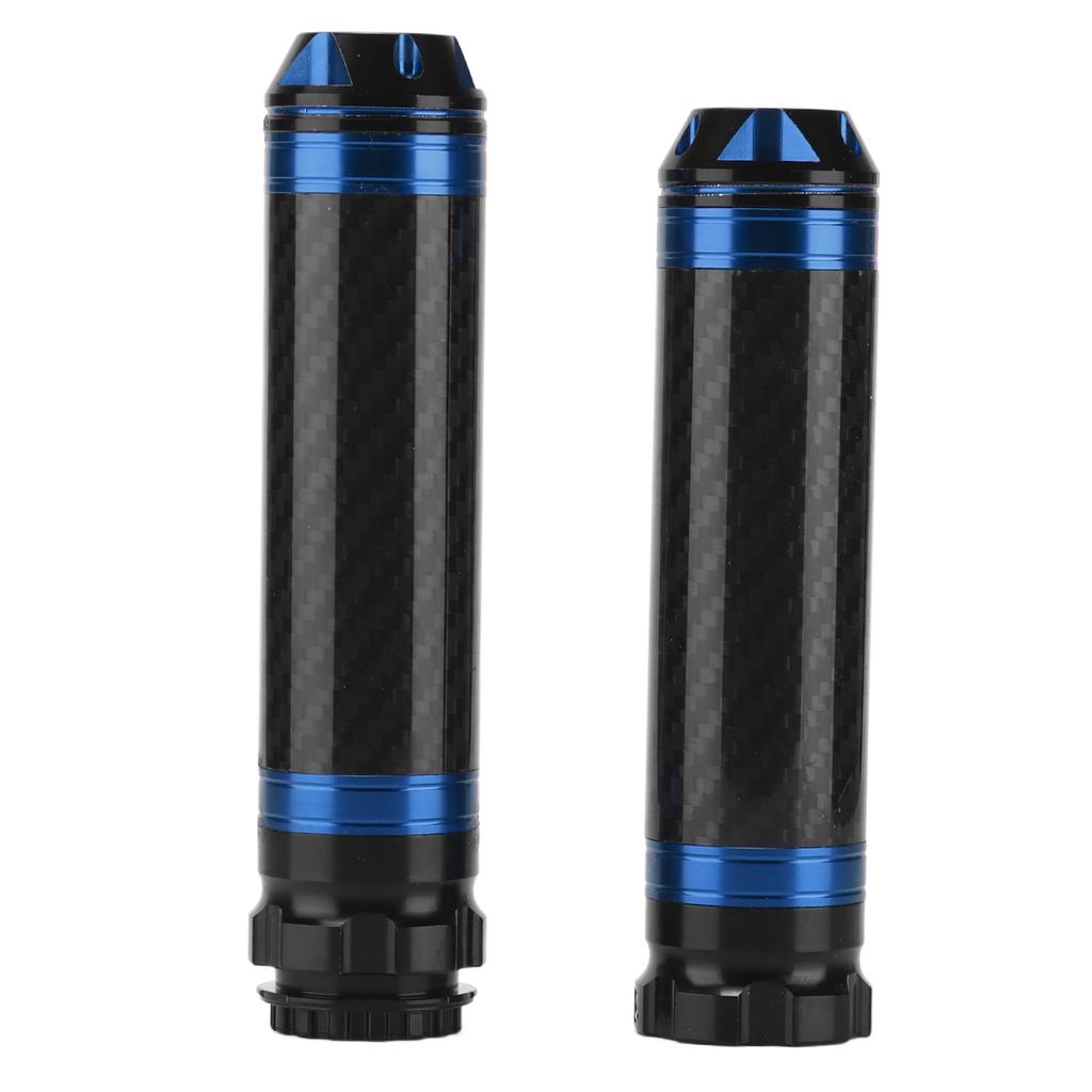 2PCS Motorcycle Handle Bar Grip Cover Carbon Fiber Corrosion Resistant Waterproof Universal for