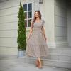 V-neck Printed Short-sleeved Women's Dress - 2023 Spring/Summer Collection