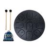 Steel Tongue Drum 4/6 Inch 8/9 Tone Rain Drum for Outside Garden Sound Healing Musical Instruments for Adults Kids Mini Handpan Drums for Meditation