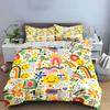 "Colorful Room Decor Sticker Set" Bedding Set with 1 Duvet Cover 2 Pillowcases Single Double King Queen, Gift