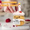 New Funny Emotional Support Positive Crochet Cake Doll Christmas Home Decoration Handmade Knitted Cake Desk Ornament