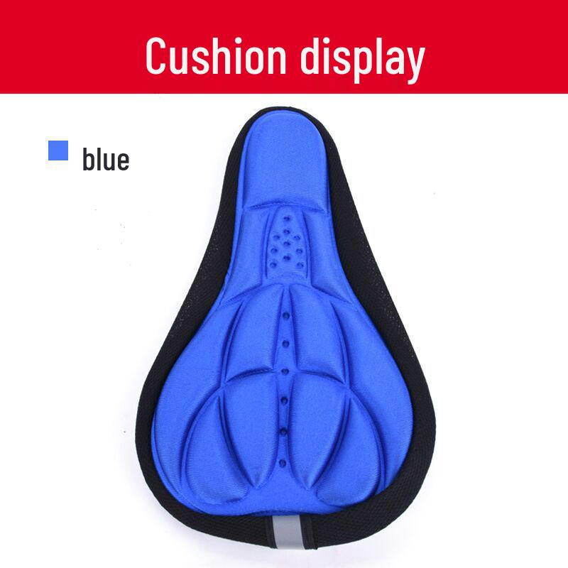 

3D Thickened Soft Silicone Seat Cover for Mountain and Road Bikes Extra Small синий