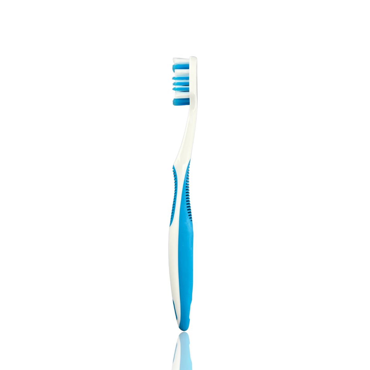 New OEM Model Adult Toothbrush Adult Manual Middle Bristles Toothbrush for Home Use синий
