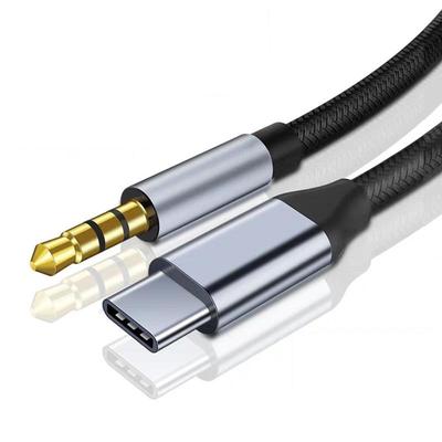 Type-C To 3.5mm Headphone Aux Audio Cable for Phones & Car Speakers