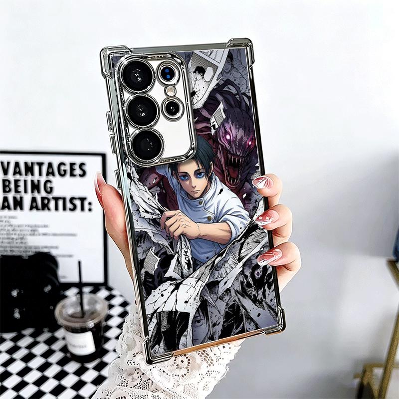 Anime Yuta Okkotsu JUJUSU Soft Phone Case For Samsung Galaxy S26 Ultra S25 Edge S24 FE S23 Plus S22 S21 + S20 Plating Anti-Fall