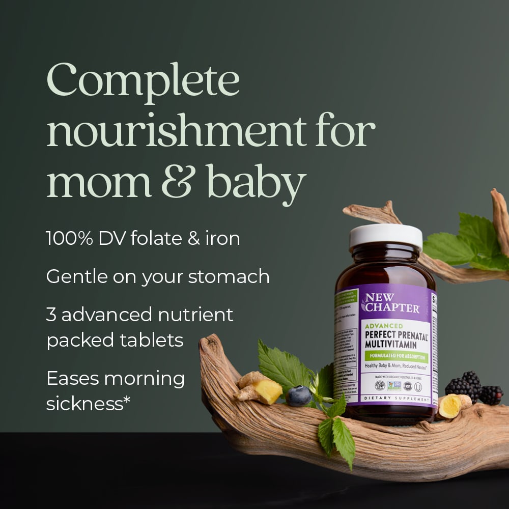 New Chapter Advanced Perfect Prenatal Multivitamin, Veggie Tablets 192 Tablets