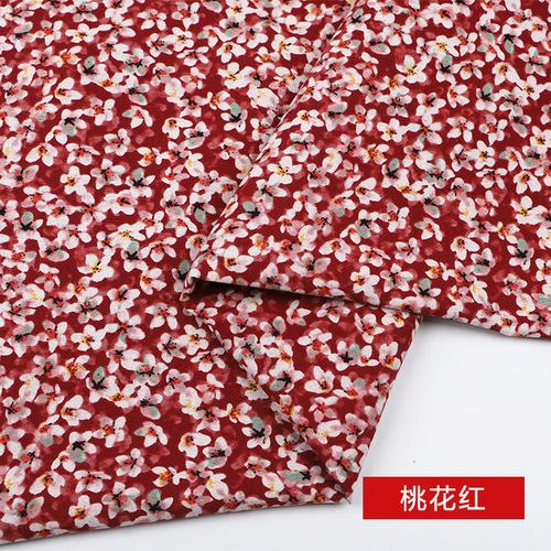 145x50cm Baumwolle Leinen Bedruckter Stoff Kleiner Blumenstoff für Kleider Bekleidungsstoffe Handgefertigt DIY Nähzubehör TJ9778