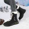 Women's Winter Plus Size Snow Boots for Outdoor Travel Thick Soft and Comfortable Women's High Cut Cotton Boots
