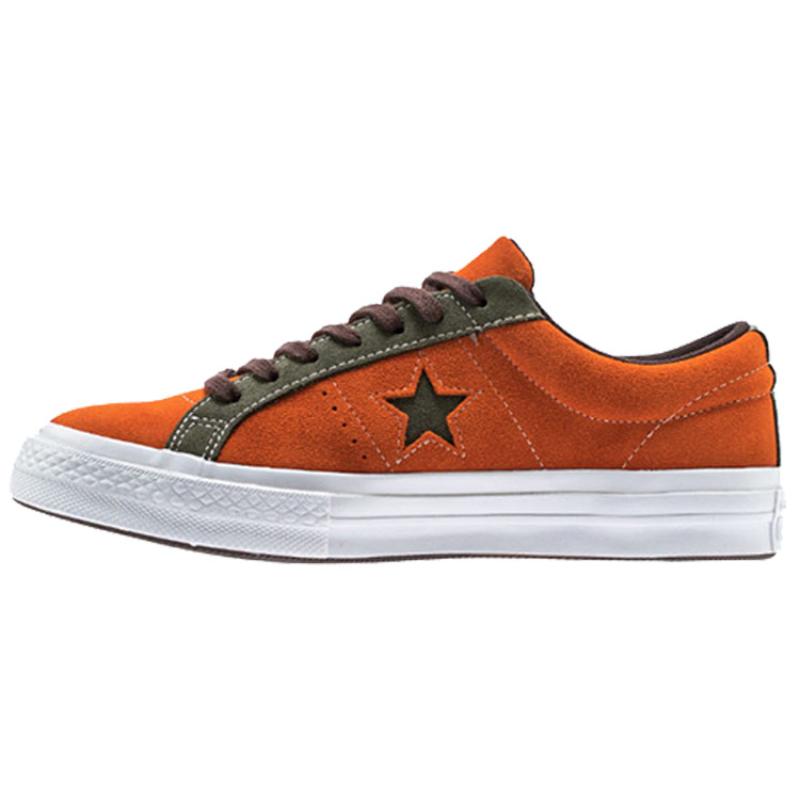 

Converse One Star Carnival Stitching Fleece Low-Top Board Shoes Unisex Orange 37