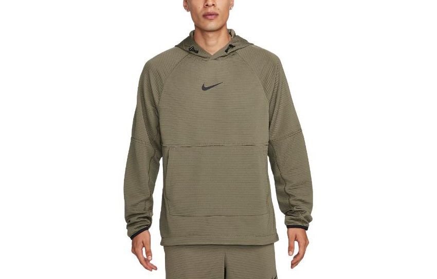 Nike Dri FIT Fleece Fitness Pullover Sweatshirt Men s Green DV9821-222 M