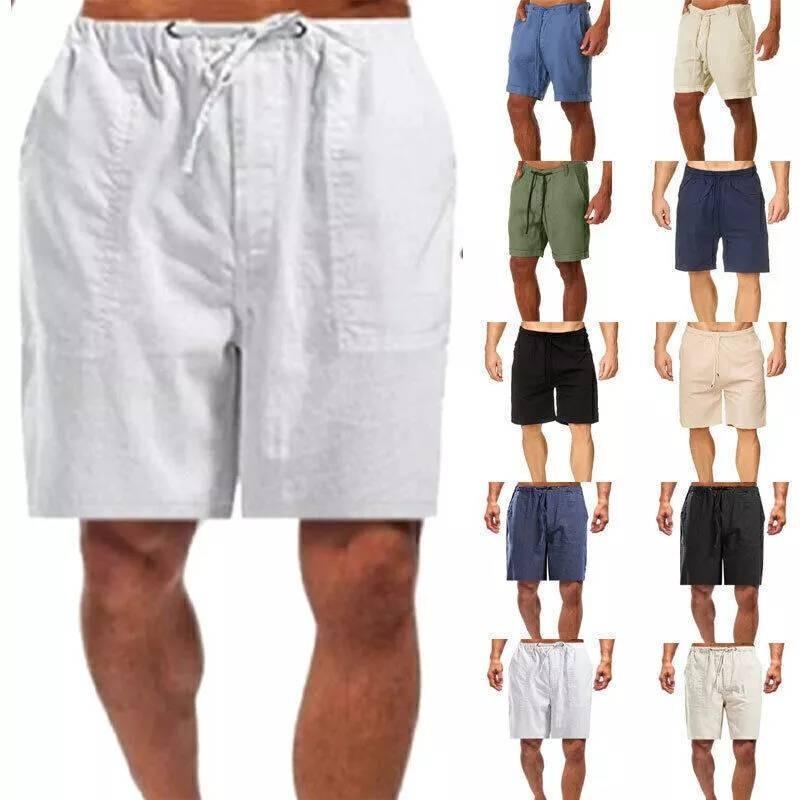 Bequeme Sommer-Herrenshorts mit feuchtigkeitsableitendem Stoff für Yoga und Fitness