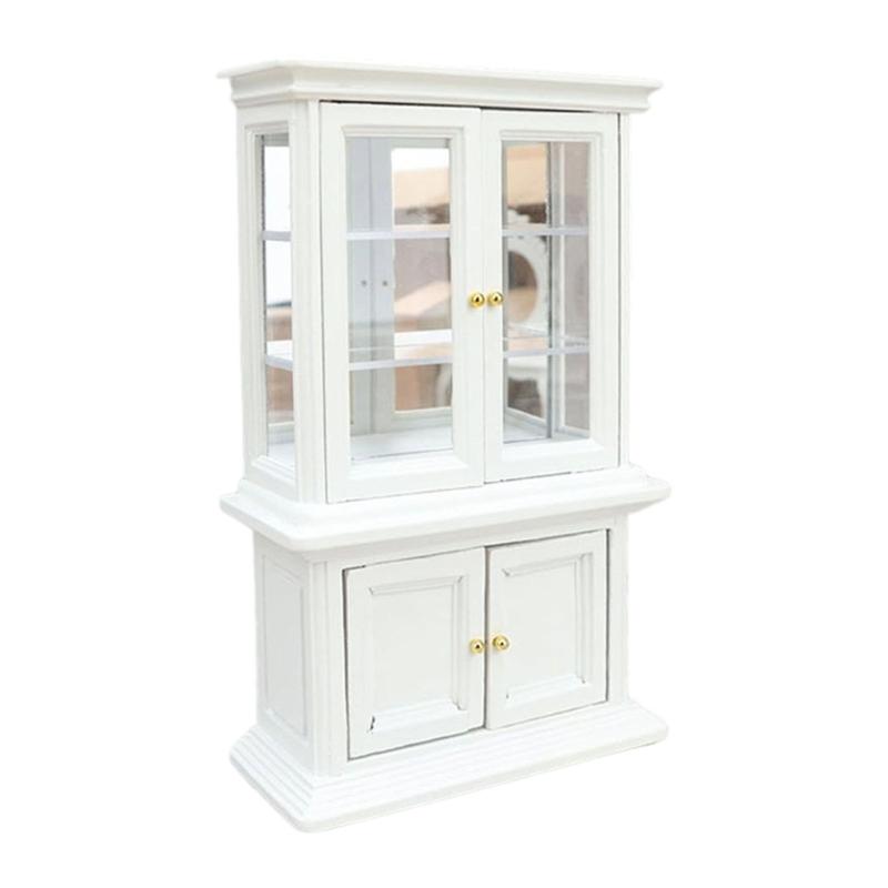 Dollhouses Display Cabinet Furniture 1:12 Miniature Cabinets For Creative Crafting And Decors