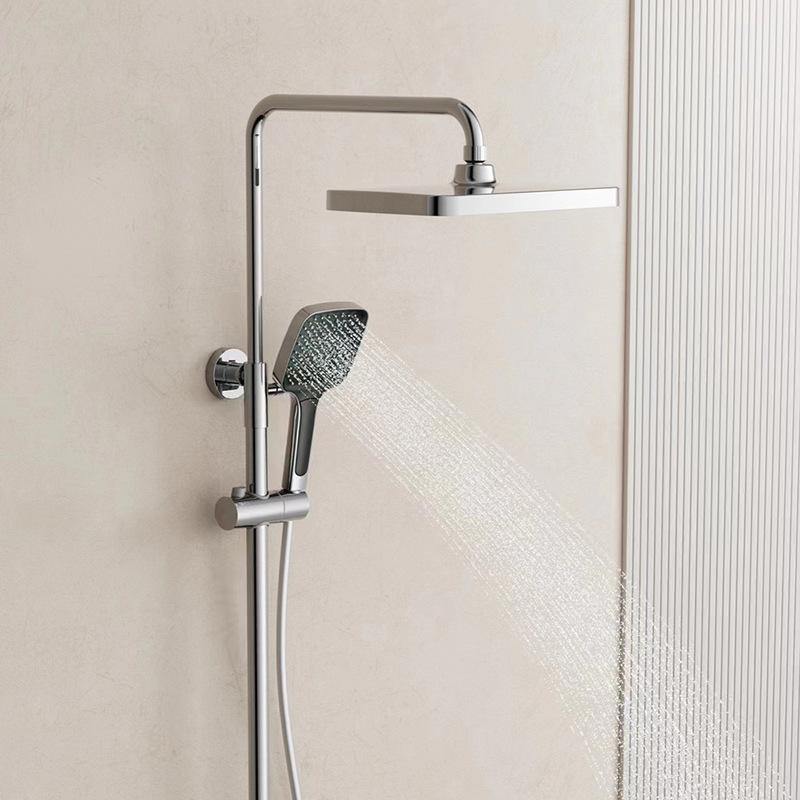 Brushed Gold/Rose Gold Bathroom Shower Set Wall Mount Rainfall Shower Head Handheld Sprayer Hot/Cold Mixers with Bidet Spray Tap