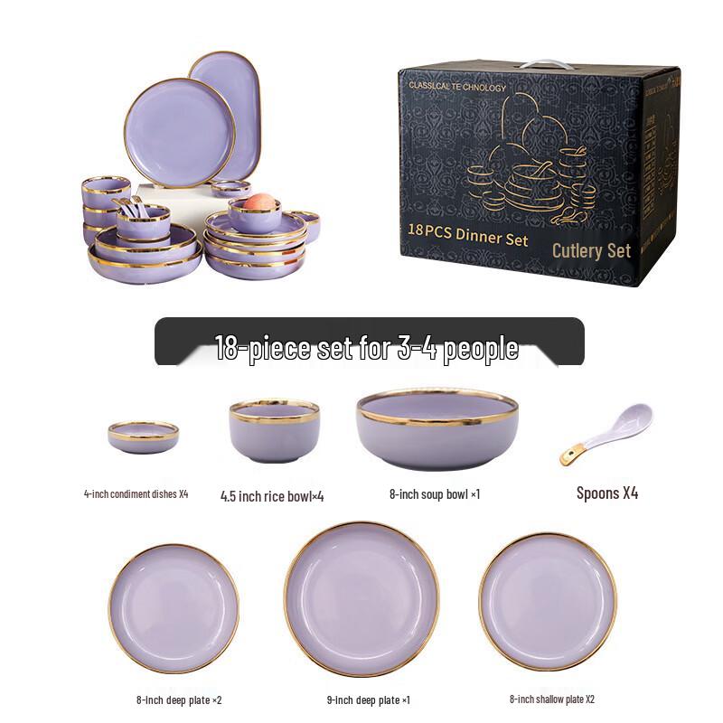 Abay European Style Ceramic Dinnerware Set