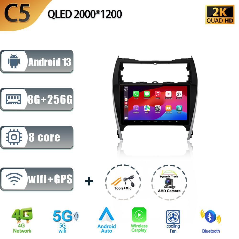Android 13 For Toyota Camry 7 50 55 2012-2017 Car Multimedia Radio Auto Touch 4G Gps Navigation Screen Player DSP Carplay Stereo