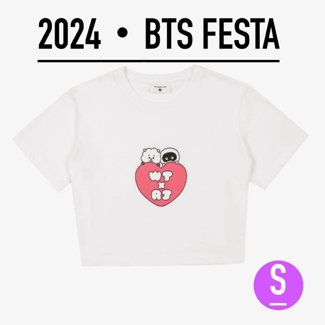 

[Б/У] 2024 BTS FESTA JIN Wootte×RJ КРОП-ФУТБОЛКА