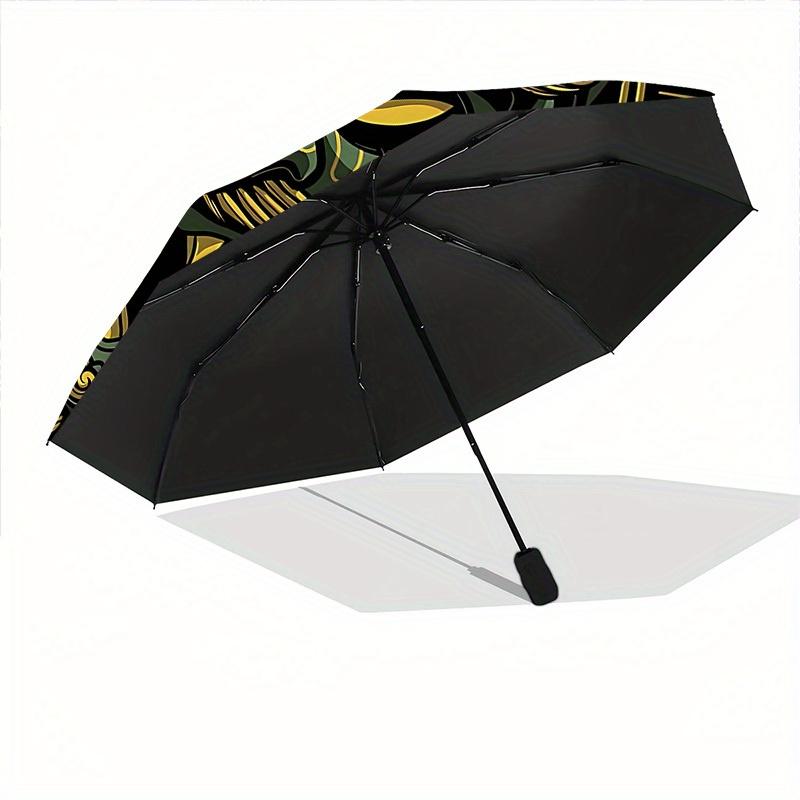 1pc Demon Mask Automatic Open/close Folding Umbrella, Compact Portable Travel Umbrella, Perfect Birthday/Christmas yy250807127