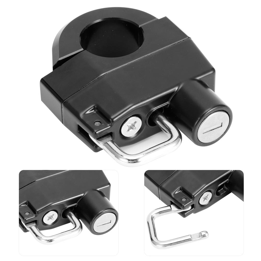 Universal Motorcycle Handlebars Helmet Lock 25mm AntiTheft Fit for XL 883 883c 883l 1200C