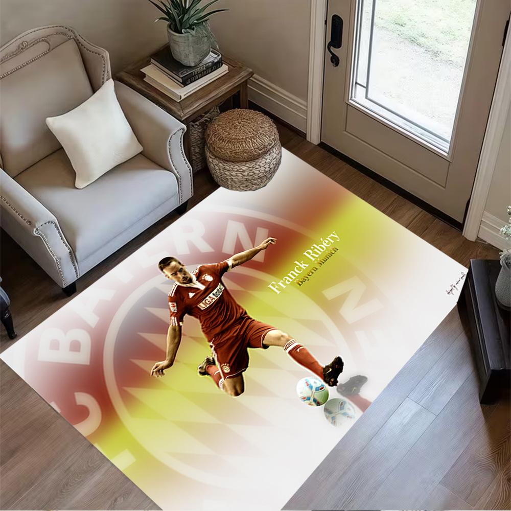 Dynamic Soccer Kick Floor Mat Suitable for Bedrooms Foyer Decorate room Entryway Anti-slip Rug Anime Office Decor Best for Christmas