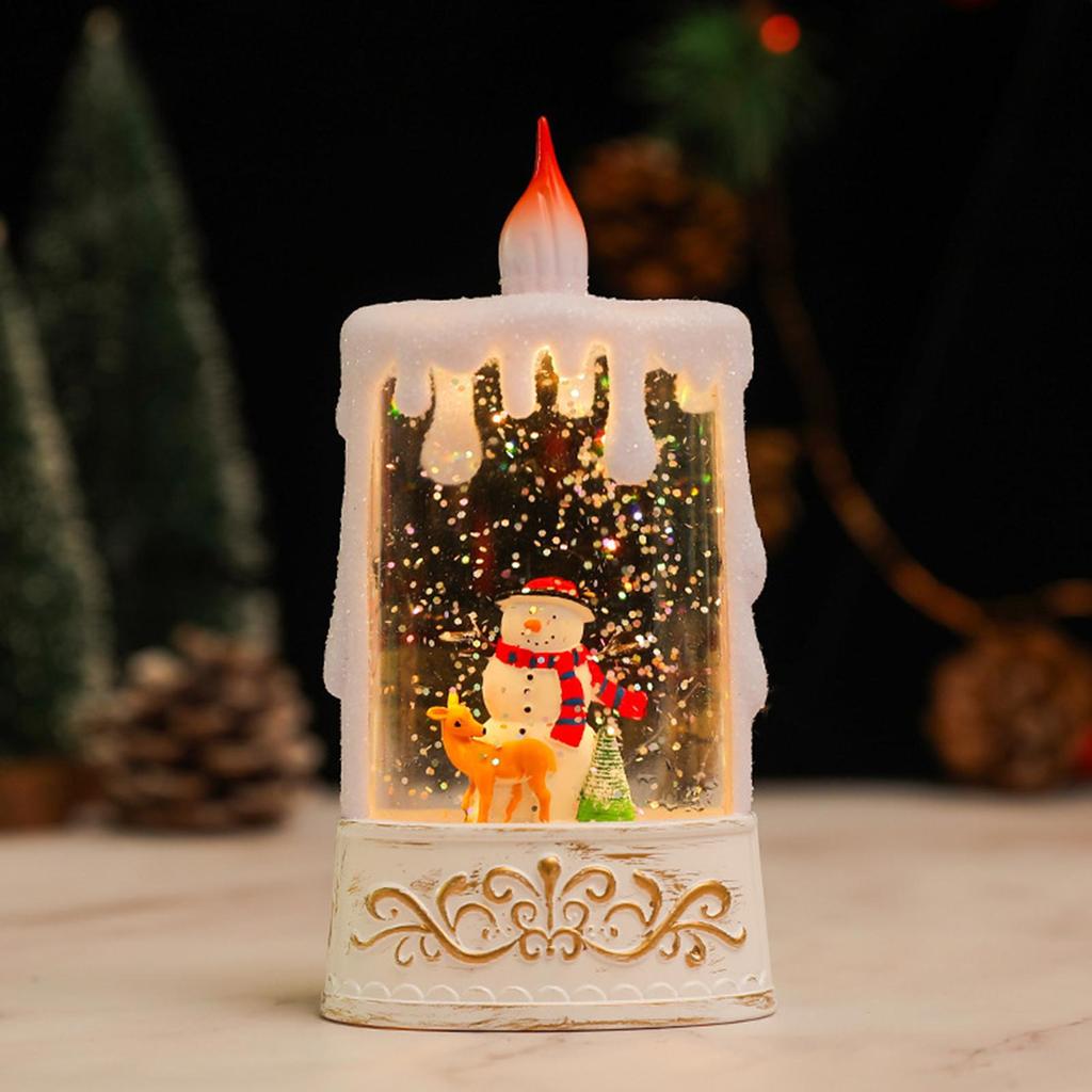 Christmas LED Candles Festive Table Decoration Holiday Decor Candle Lamp For Home Decorators Party Hosts Office Bedroom Living
