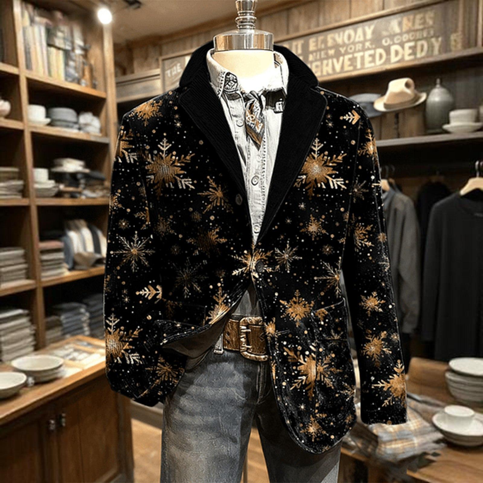 

Мужской вельветовый теплый пиджак-кардиган с принтом и карманами, мужской повседневный костюм XL чёрный