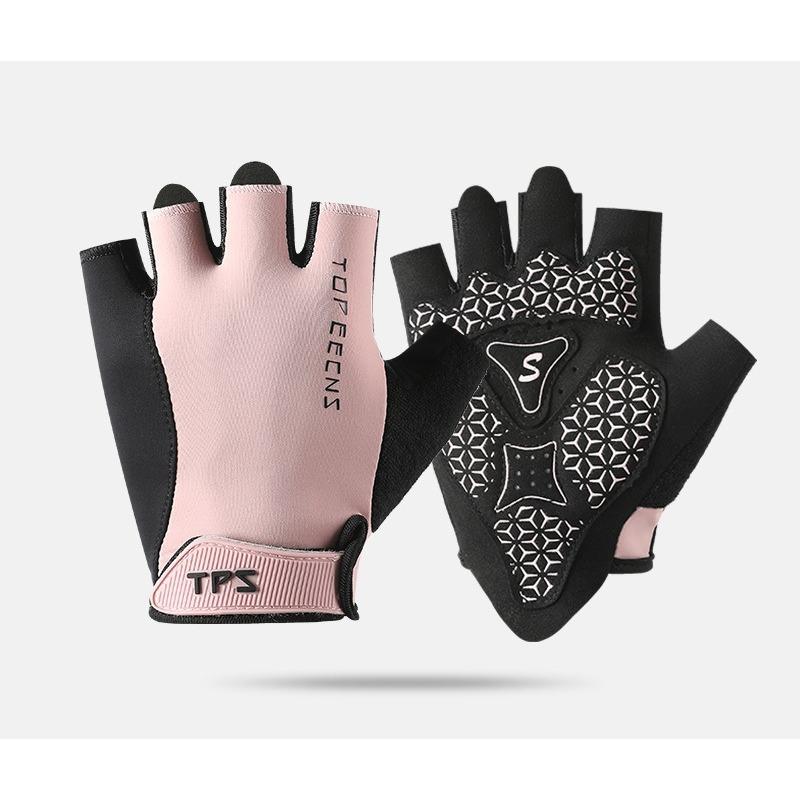 

Half Finger Gloves Anti Slip Shock-absorbing Breathable Outdoor Fishing Road Mountain Bike Gloves M