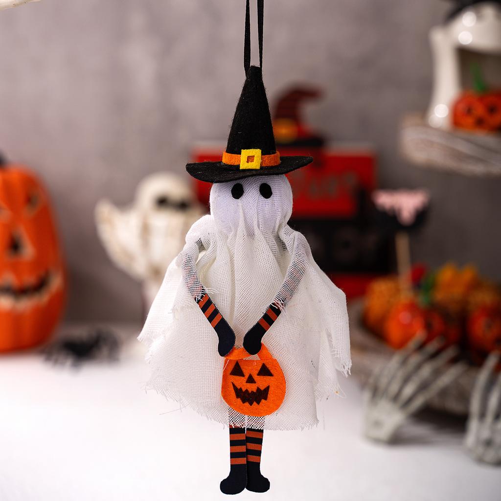 Border Small Pendant New Halloween Festival Home Party Decorations Pumpkin Black Cat Ghost Skull Pendant