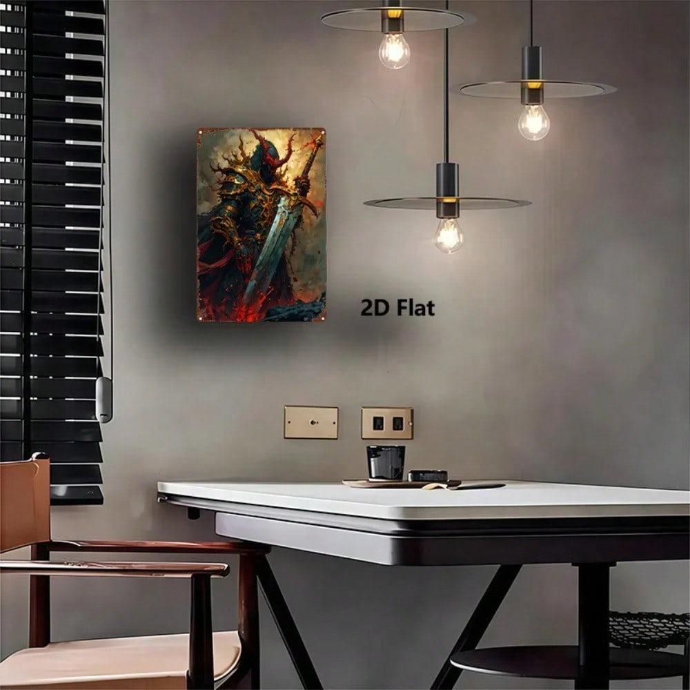 8x12 Inch Sword Metal Sign Tin Plate Wall Decor Home Bar Garage