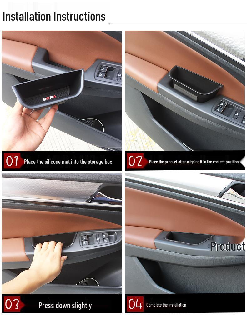 Volkswagen New Bora Lingdu 16-25 Pudełko do przechowywania podłokietnika konsoli środkowej