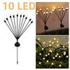 6-10LED Solar Fairy Light Outdoor Lawn Courtyard Garden Decor Firefly Lights Christmas Decoration Solar Powered Lawn Street Lamp