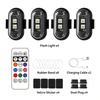 Car Motorcycle RGB LED Strobe Lights 8 Colors LED Flash Position Wireless Light Aircraft Airplane Helicopter Warning Lights