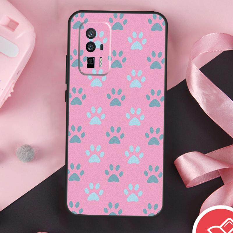 Cat Dog Paw Design Case For POCO F6 X6 X3 X5 M6 Pro F3 F5 M5s Xiaomi 14 Ultra 13 12 Lite 11T 12T 13T Pro Cover
