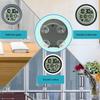 Large Digital Wall Clock with Date Day Temperature Battery Operated Bathroom Clock Shower Clock with Suction Cup Gift