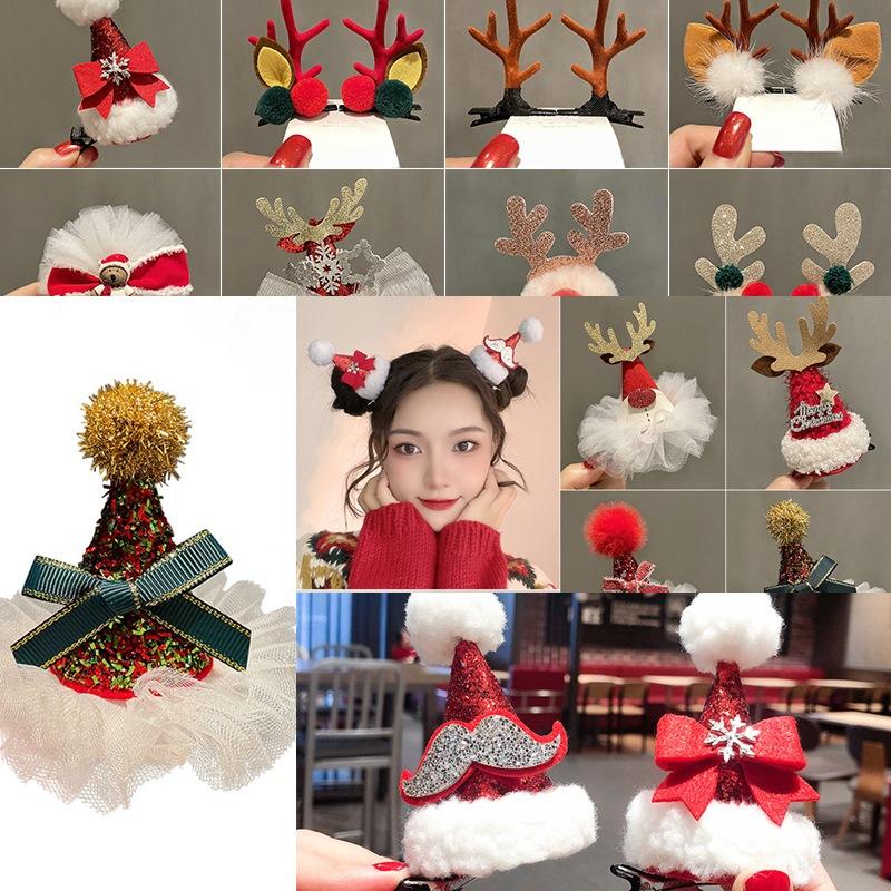 Christmas Hair Accessory Christmas Decoration for Kids Baby Shower Birthday Party Hairpin Navidad 2025 Novedades