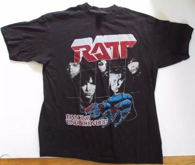 Rare Vtg 80s Poison and Ratt 1987 Concert Tour 100% Cotton T-shirt Mens Womens Tees Top