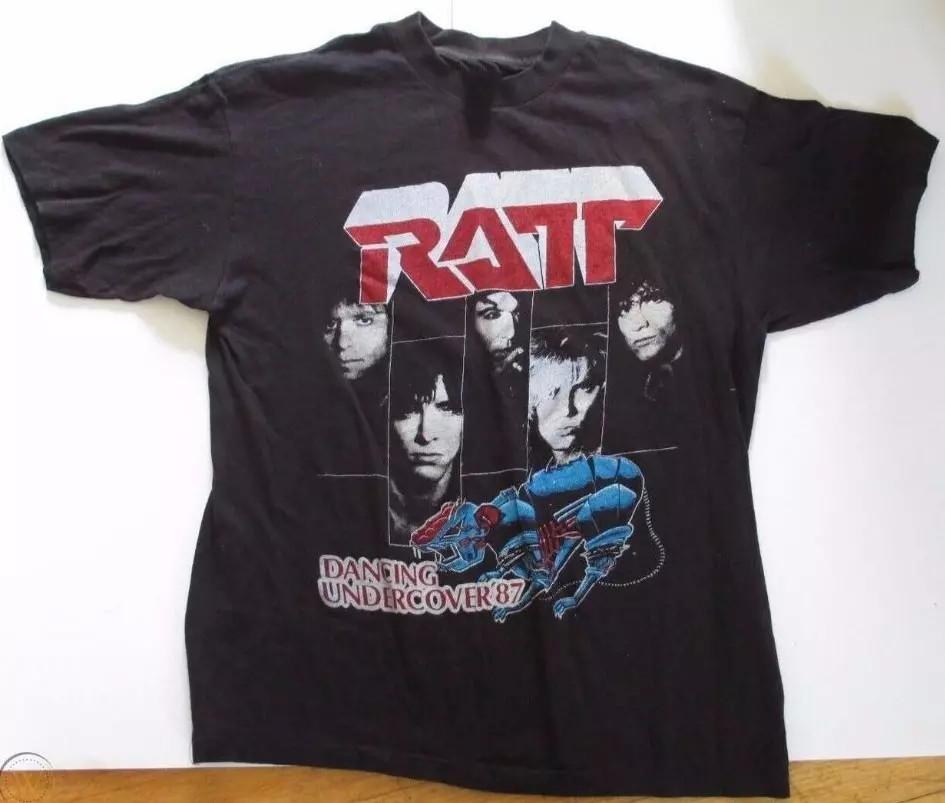 Rare Vtg 80s Poison and Ratt 1987 Concert Tour T Shirt