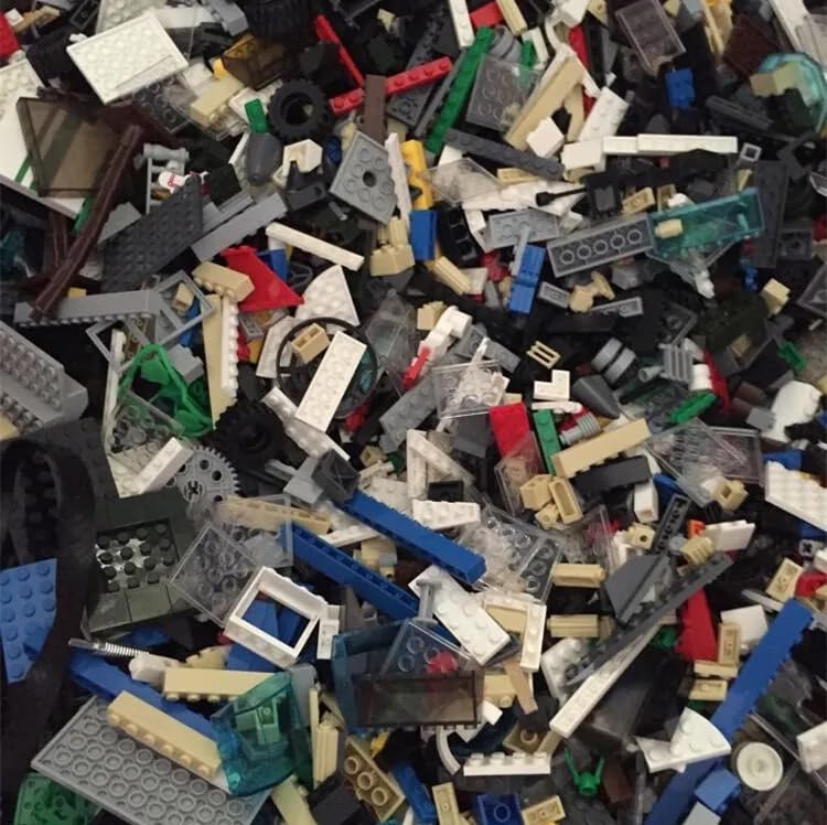 zmart 1500g Blocks DIY MOC Random Building Blocks Bulk Basic Parts Classic Model Brick Creative City Set Toy MOC Parts Building Toy Assembly Toy